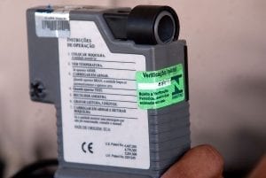 Image of a law enforcement grade Breathalyzer