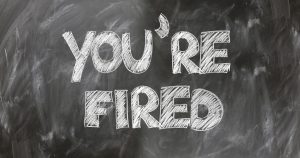 You're Fired sign