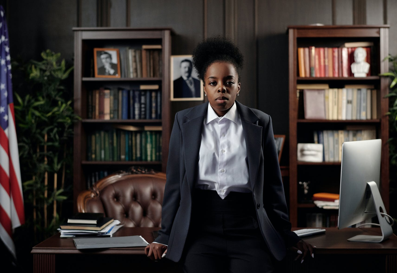 The power of justice. Image courtesy of August de Richelieu via pexels.com.